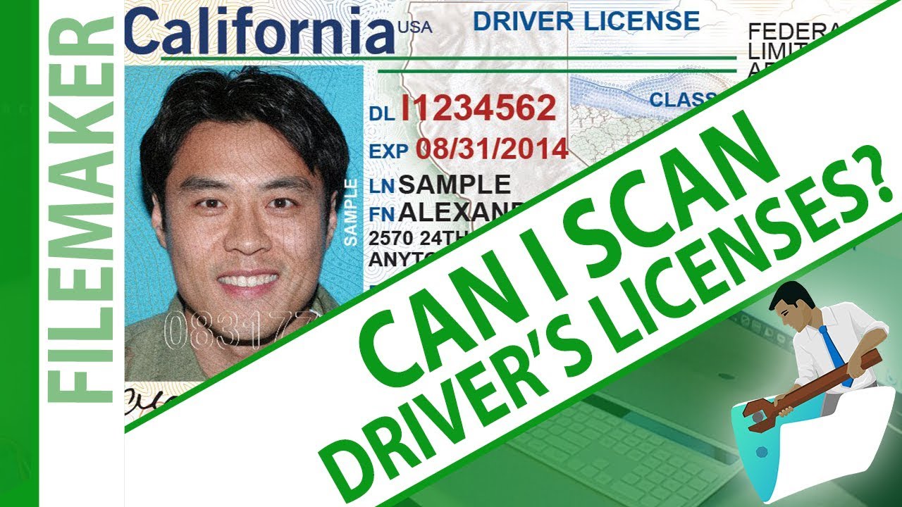 Driver39s license barcode format template